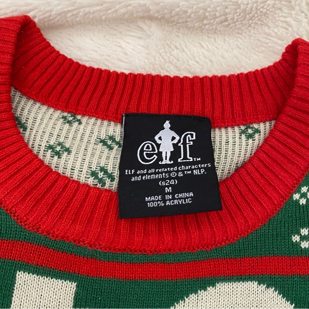 NWT Elf Son of a Nutcracker Ugly Christmas sweater Sz M - Picture 5 of 6
